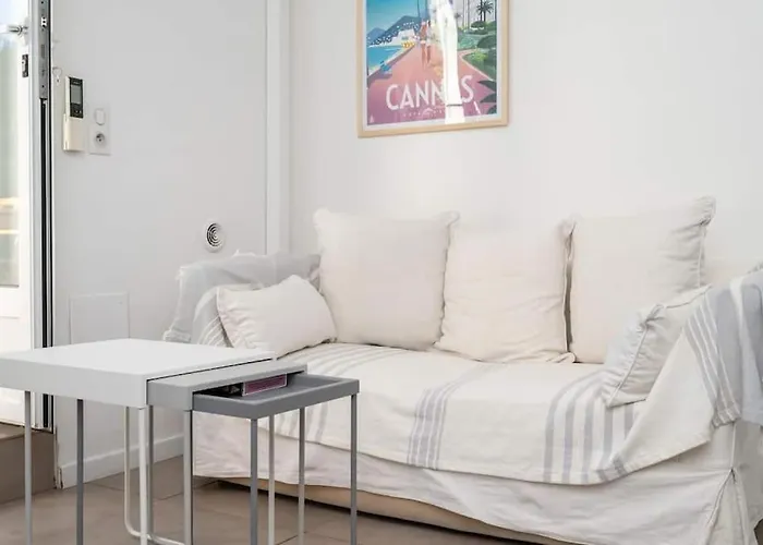 Beau Rez De Jardin- Suquet - Clim- Calme - Lumineux- 15 Minutes Palais Des Festival *