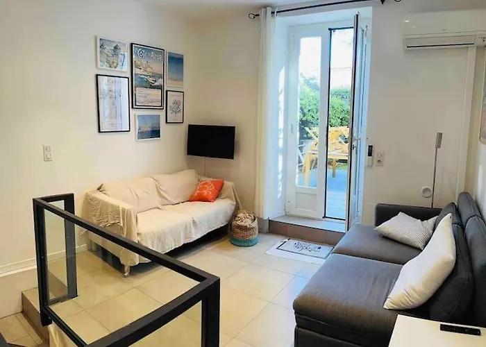 Lejlighed Beau Rez De Jardin- Suquet - Clim- Calme - Lumineux- 15 Minutes Palais Des Festival Cannes